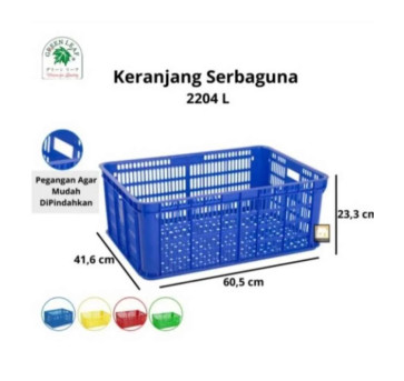 Greenleaf 2204L Keranjang Container Industri Berlubang 2204 - 3
