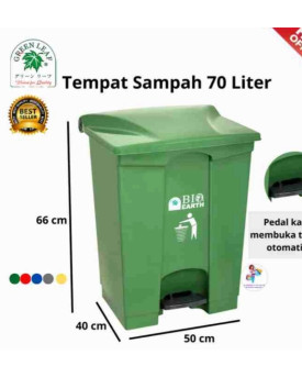Tempat Sampah 70 liter Greenleaf 2170 Warna Hijau