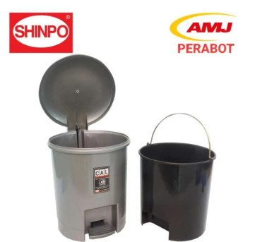 Tempat Sampah Injak 12 Liter Bentuk Bulat Shinpo Sip 840 L - 2