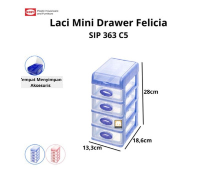 Laci Plastik Shinpo 5 Susun Felicia 363 C5 - 2