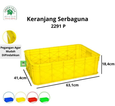 Container Keranjang Industri 2291 P Green Leaf - 3