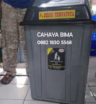 Tempat sampah 100 liter MPW tempat sampah mpw tutup buka