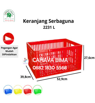 Keranjang Container Greenleaf 2231 Kontainer Industri Berlubang  - 3