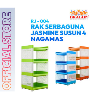 Rak Serbaguna Susun 4 Jasmine dragon Rak Buku - 6