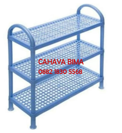 Rak Sepatu Susun 3 Shinpo 839 - S3 Rak Sandal Plastik - 2