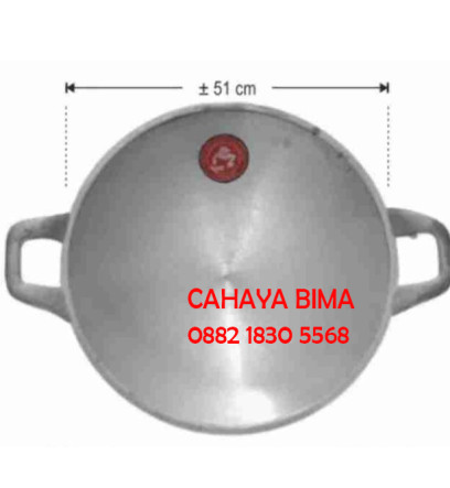 Wajan Buat Masak no 22 Katel komodo Wajan Alumunium Cor  - 6