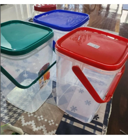 Toples Abella 15 Liter Segi Plastik Jinjing Green Leaf 0166 Minuman - 3