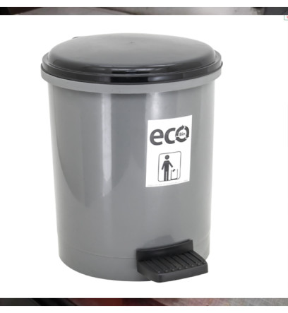 Tempat Sampah 10 liter Bulat Injak Greenleaf 9872 ECO Dustbin - 3