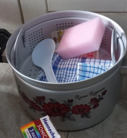 Maspion Panca Guna 22 cm Panci Kukus Langseng Nasi Steamer Rice Cooker - 6