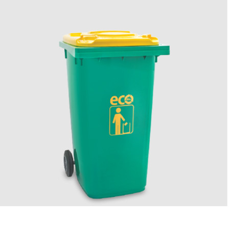 tempat Sampah 120 Liter Eco Dustbin 9961 Pakai Roda Tempat Sampah Besar - 3