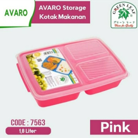 Kotak Makan Avaro 1800 mil BPA Free Merek Greenleaf 7563 - 3