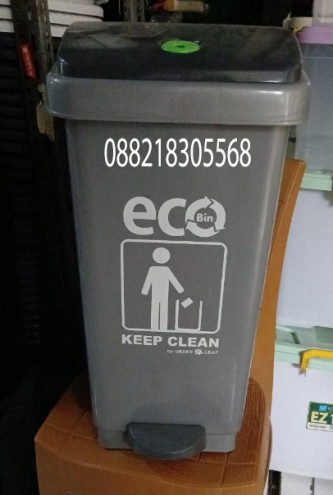 Tempat Sampah Abu Atari 9985 greenleaf tempat sampah pedal 50 liter - 3