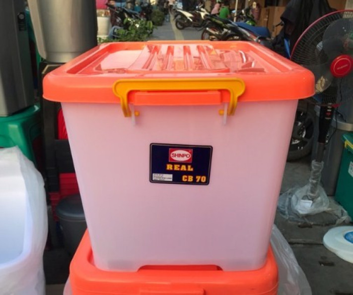Box Container Shinpo CB 70 Liter Real storage Pake Roda - 2