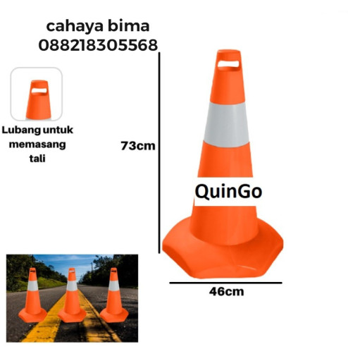 Green Leaf 1917 Traffic Cone Kerucut Pemisah Jalan Traffic Cone - 3