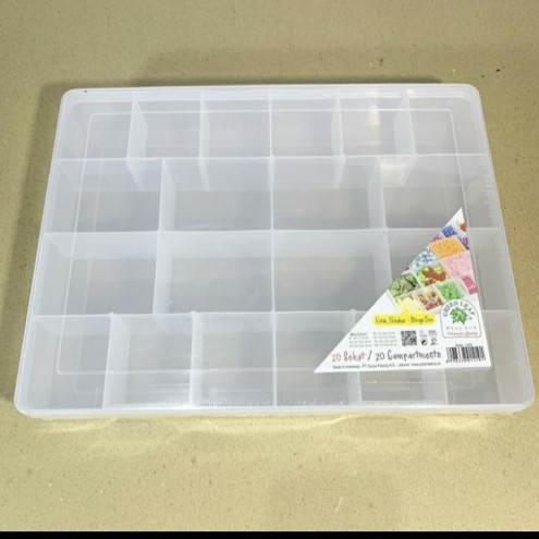 Kotak Perkakas 20 Sekat Box Penyimpanan Aksesoris Green Leaf 1419 - 3