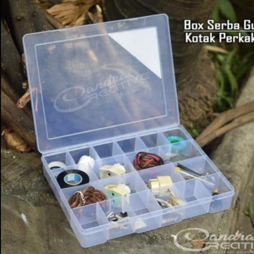 Kotak Perkakas 20 Sekat Box Penyimpanan Aksesoris Green Leaf 1419 - 3