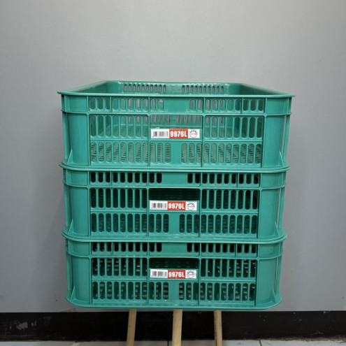 Container Industri 9976L Green Leaf Keranjang Serbaguna untuk Gudang - 3