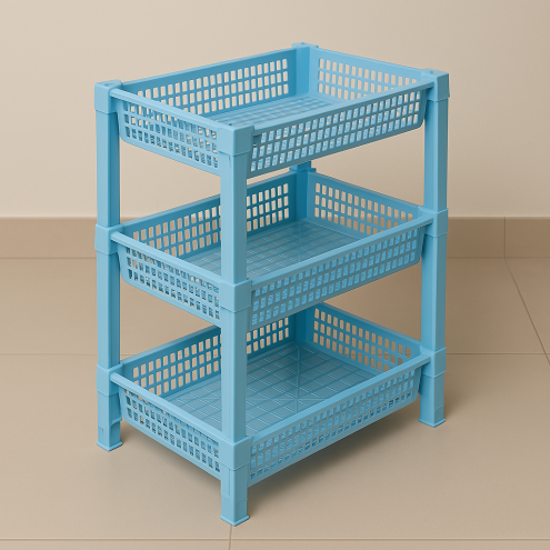 Rak Plastik Susun 3 Shinpo SIP 818-3 (Rak Dapur Serbaguna Multifungsi) - 2