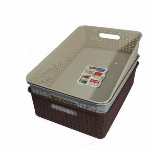 Manhattan Basket ASVITA BK 285 Keranjang Kotak Plastik Praktis - 6