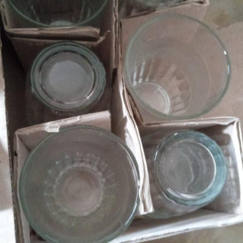 Gelas Kopi Polos Kaca Bening – 6 pcs Set Gelas Minum Serbaguna - 6