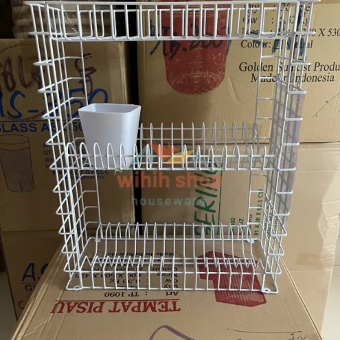 Rak Piring Gelas Anti Karat Stainless MODELLINE Serbaguna - 6