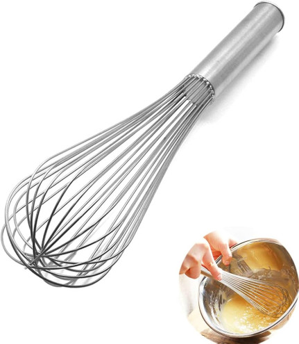 Kocokan Telur Stainless Steel Balloon Whisk - Pengaduk Adonan Manual Serbaguna - 6