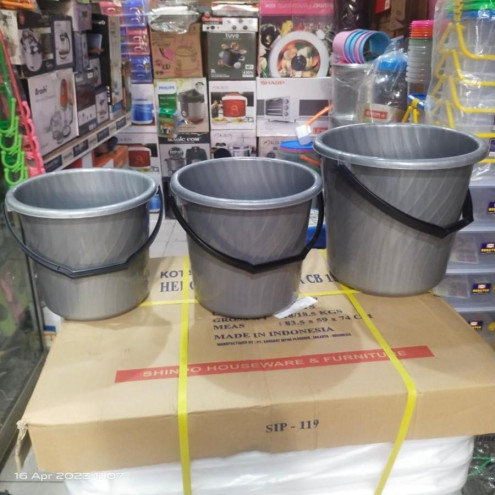 Ember MPW 14L Ember Plastik Garis Kuat Kapasitas 4 Galon - 6