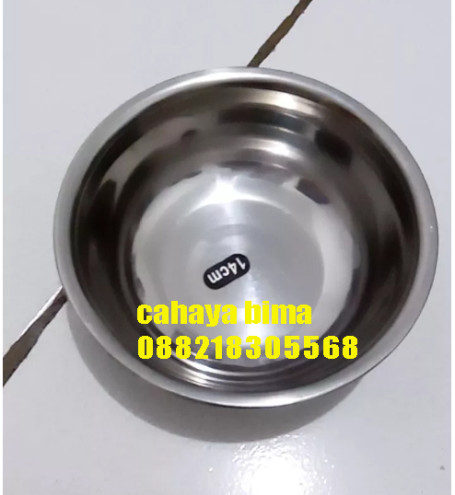 Mangkuk Stainless 12 cm Kobokan Baskom Kecil Anti Karat, Awet dan Multifungsi - 6