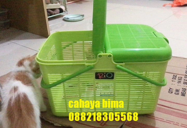 Keranjang Binatang Kecil RIO BK077 Jinjingan Tutup Maspion untuk Hewan dan Belanja - 6