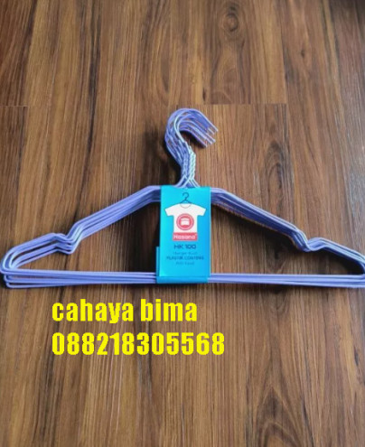 Gantungan Baju Kawat Warna 10 Pcs Hanger Jemuran Dewasa - 6