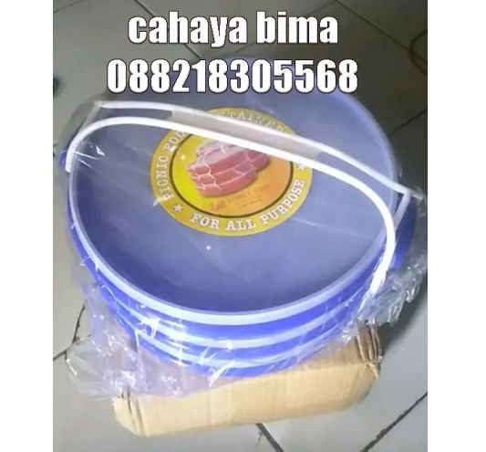 Rantang Catering Susun 3 Bulat Plastik Box Ompreng Kotak Makanan SS-3