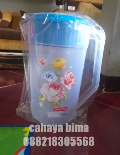 Teko Plastik 2.1 Liter Lion Star K-3 Transparan Teko Air Es Eskan - 1