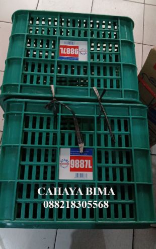 Container Keranjang Industri Serbaguna 9887 L Atari Green Leaf Box Plastik Kuat - 3