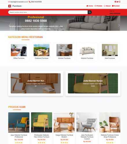 Jasa Pembuatan Website WordPress Toko Online Furniture Profesional