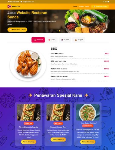 Pembuatan Website WordPress untuk Cafe dan Restoran Desain Profesional - 12
