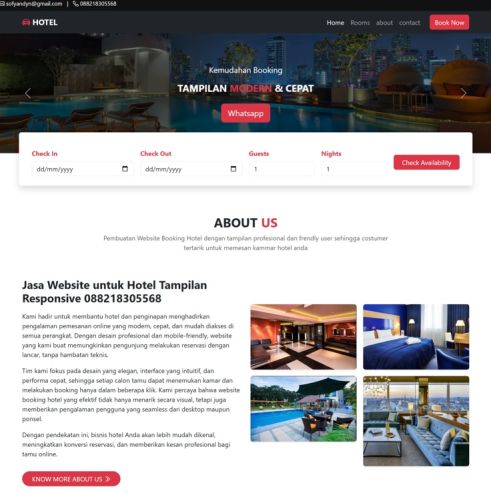 Jasa Website WordPress untuk Hotel dan Penginapan Desain Premium - 11