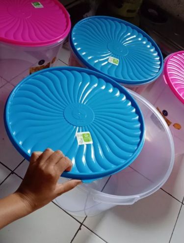 oples Kerupuk Bulat 25 Liter Shinpo SIP 625 Peacock Sealware Besar Food Grade - 2