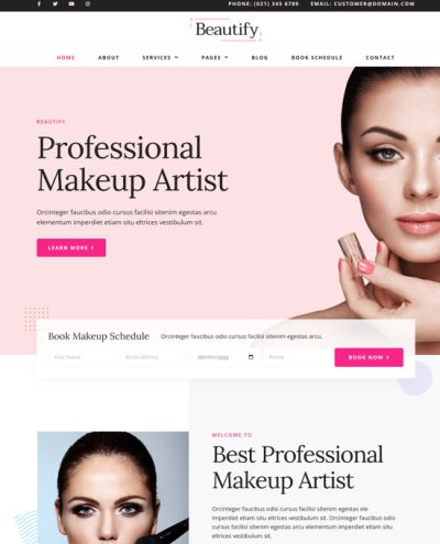 Jasa Pembuatan Website Makeup Artist Profesional dan Elegan - 11