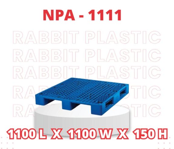 Pallet Plastik Rabbit NPA-1111 Kuat, 4 Arah Angkat Forklift & Handlift, Beban 2000 Kg - 5
