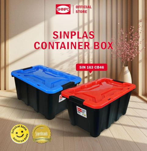 Kotak Penyimpanan Plastik SHINPO Sinplas CB 66 SIN-164 - Container Box Kuat & Awet - 2