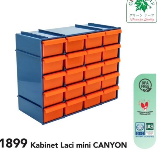 Green Leaf CANYON 1899 Lemari Laci Mini Serbaguna Elegan - 3