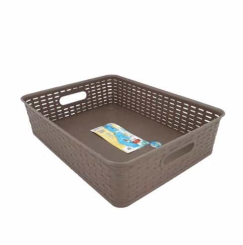 Keranjang Plastik Mini Green Leaf Dorota 3303 Kotak Penyimpanan Serbaguna - 3