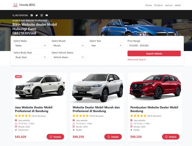 Jasa Pembuatan website Wordpress Showroom Mobil dealer Mobil - 11