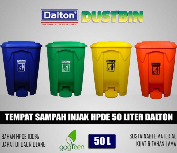 Tempat Sampah Injak 50 liter pakai pedal Dalton LXD 50U - 8
