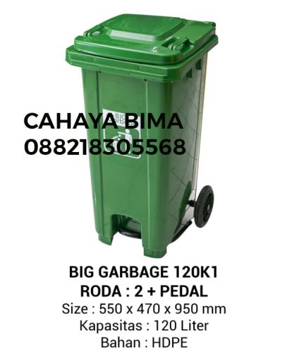 Tempat Sampah Pakai Pedal dan Roda kapasitas120 liter Napolly LXD 120 K1 - 9