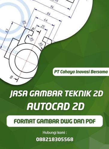 Jasa Gambar Teknik Mesin 2D menggunakan Autocad  - 11