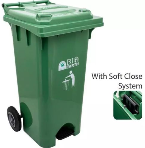 Tempat sampah 120 liter ada roda dan Pedal Greenleaf 2102 - 3