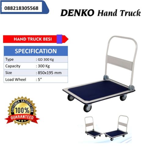 Jual Hand Truck Denko 300kg GD-300 Asli Harga Promo