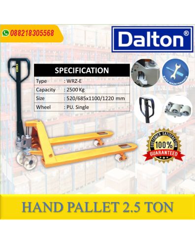 Hand Pallet Manual Dalton 2.5 Ton Alat Angkut Kuat Presisi Bergaransi Resmi